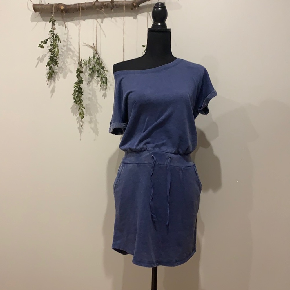 Blue Jumpsuit with skirt, Medium